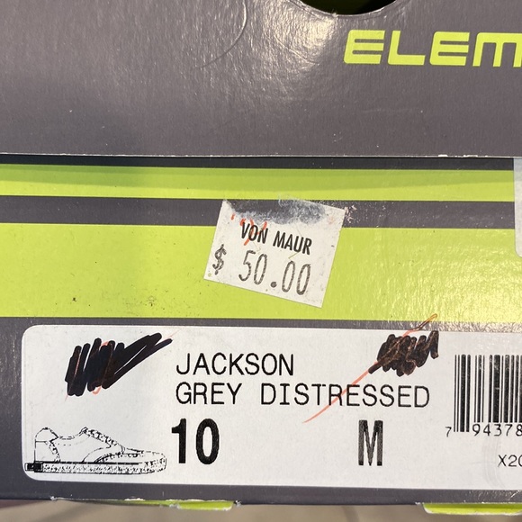 Elements by Nina NIB 10M Jackson Grey Distressed Sneaker Gym Shoe - Picture 4 of 6